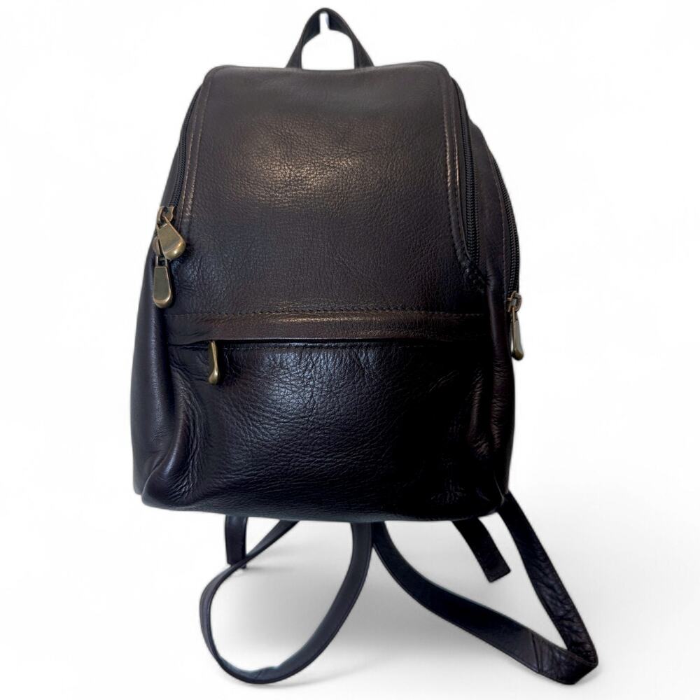 Le Donne Leather Collection U-Zip Mini Backpack